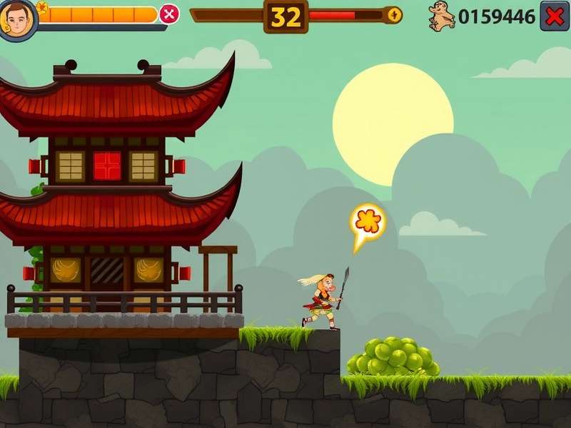 Dashing Ginger Warrior gameplay screenshot